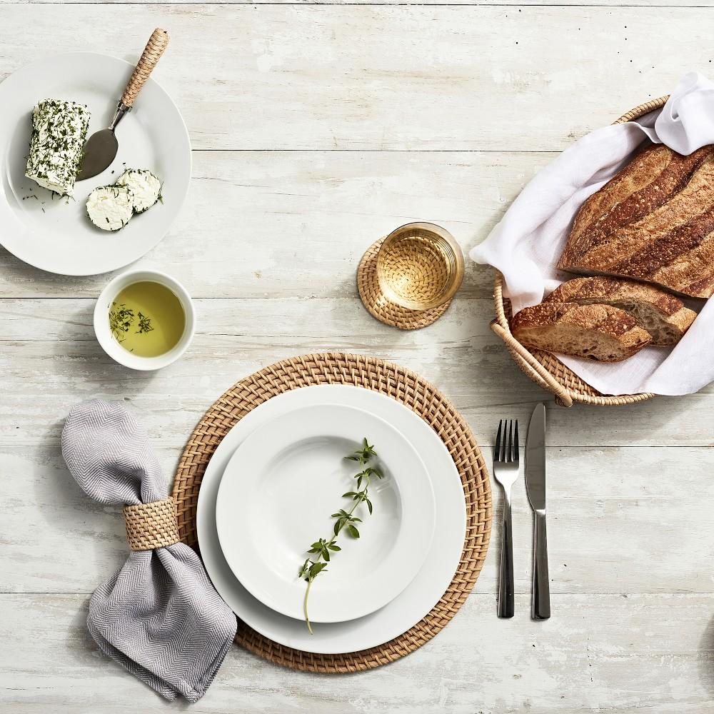 Light Woven Napkin Rings Set of 4 Williams Sonoma Australia